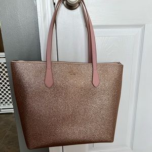 Kate Spade large joeley glitter tote